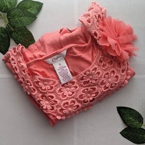 Candie’s Floral Lace Tank Top with flower  A9